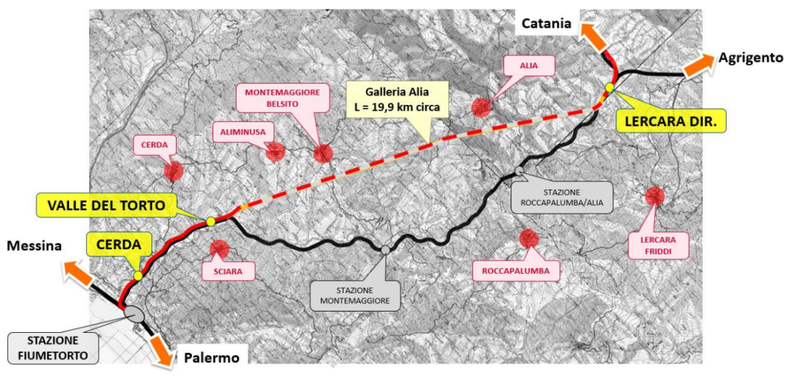 Raddoppio ferroviario Palermo-Catania, Aricò: «Via libera al progetto per la tratta Fiumetorto-Lercara»