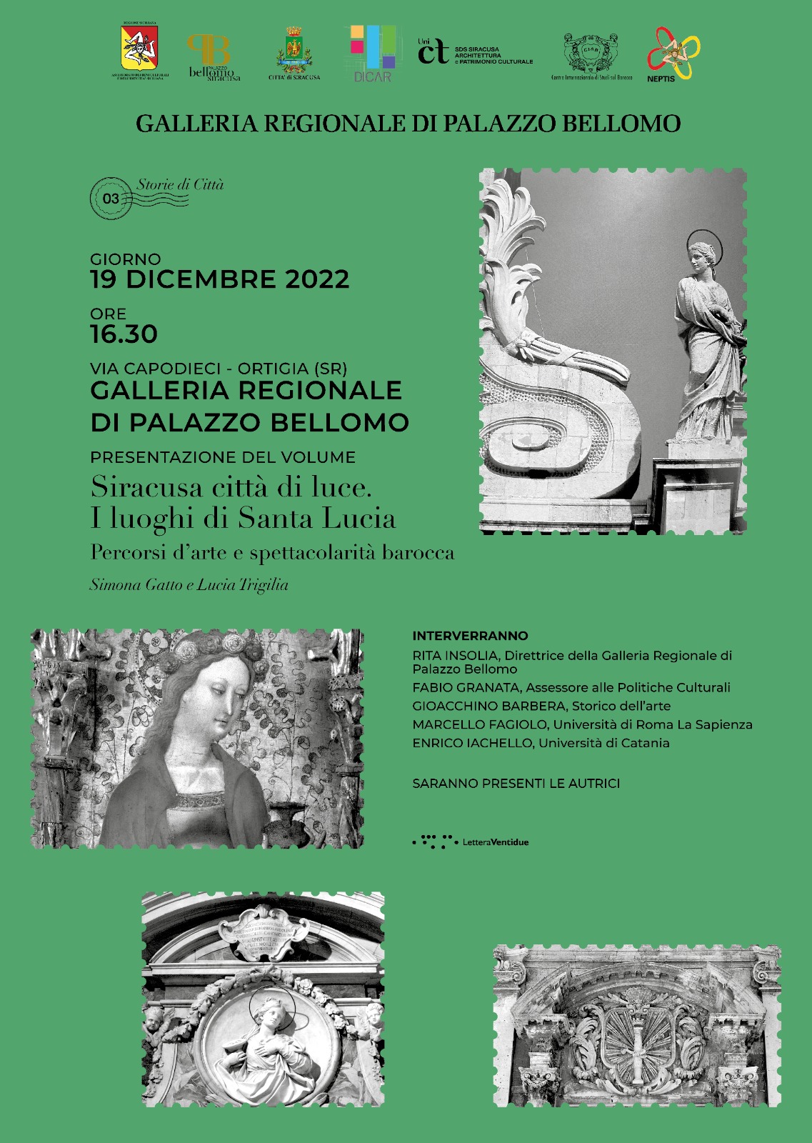 Siracusa, il 19 dicembre a Palazzo Bellomo il libro su Santa Lucia. Amata: «Una figura fortemente identitaria»